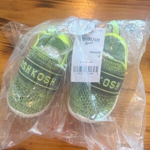 OshKosh B'gosh Toddler Green Knit Slip-On Sneakers